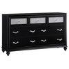 Coaster Furniture Barzini 7-Drawer Dresser, Black