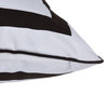 Dann Foley Cotton Canvas Cushion Black and White Upholstery