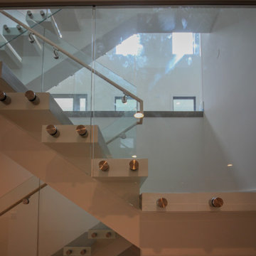Project #80 | Mono-Beam Staircase with Glass Panels