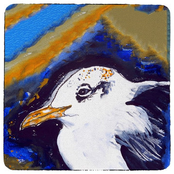 Betsy Drake Gull Portrait Lt Coaster Set of 4