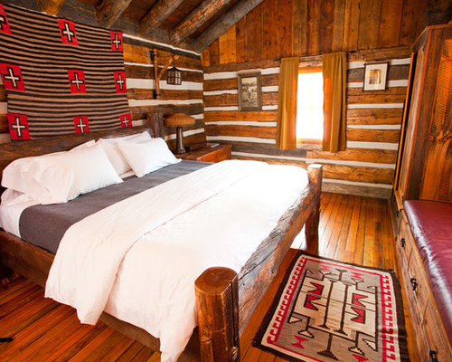 Log Bedroom Design Ideas, Remodels & Photos | Houzz
