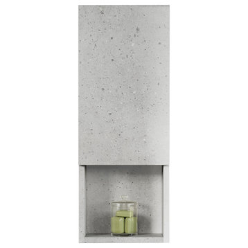 Oates 12" Side Cabinet, Cement Grey