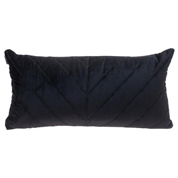 Parkland Collection Tobyn Transitional Black Throw Pillow PILL21282P
