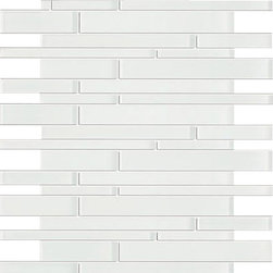 White Glossy and White Matte Glass Mosaic Tiles - Home Accessories & Decor