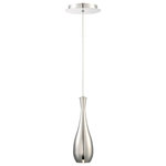 Modern Forms - Modern Forms Acid LED Teardrop Pendant with Canopy, Polished Nickel - Surrealistic droplets of metallic liquid artfully suspended. Powerful LED downlights concealed within these chrome-plated metal shades provide functional illumination comparable to halogen MR16s. String individually or drop them in clusters for the full mind-blowing experience.