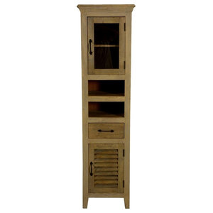 Passage From India Reclaimed Wood Hand Carved Skinny Storage