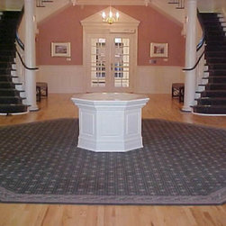 Custom stair runners and Octagon Rugs for Longwood University Rotunda - Area Rugs