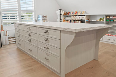 Example of a transitional closet design in Richmond