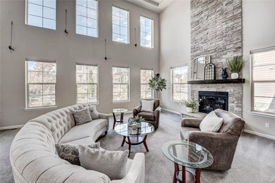Elegant home design photo in Denver