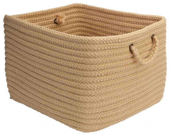 Colonial Mills Basket Modern Farmhouse Braided Mudroom Hazelnut ...