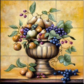 Tile Mural, Fruit Bowl by John Zaccheo