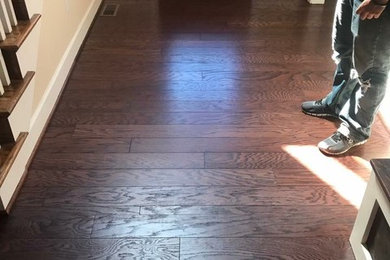 Prefinished Hardwood Installation: Dining Room, Entry Foyer, and Master Closet