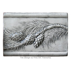 Fine Art Tileworks - Fir Branch border - Tile