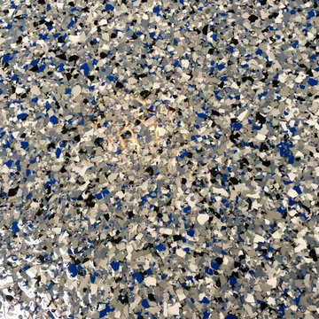 Epoxy Flake Garage Floor - Milford CT - 6