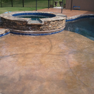 Pool Decks with Natural Henna & Loden Colorseal