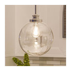 Luxury Vintage Pendant Light, Glasgow Series, Polished Nickel