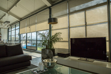 Motorised Roller Blinds for West Facing Chiswick Penthouse