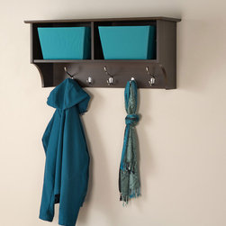 Prepac Espresso 36" Wide Hanging Entryway Shelf - Display And Wall Shelves 
