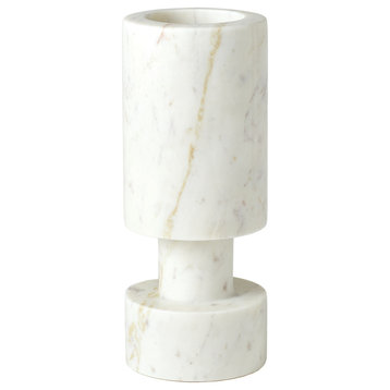 Luc Vase, White Marble