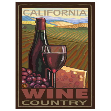 Paul A. Lanquist California Wine Country Art Print, 18"x24"