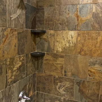 Slate Shower and Bathroom floor- Lake Placid, NY