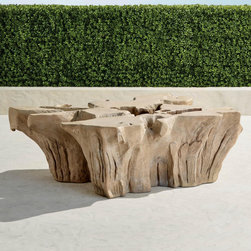 Root Tables in Stone Finish - Outdoor Coffee Tables