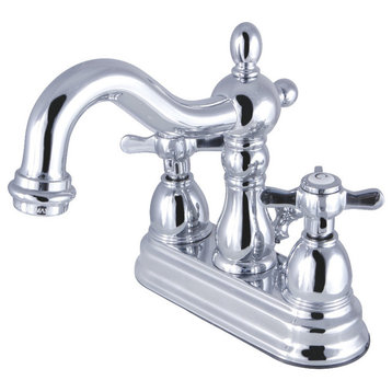 Kingston Brass KB1601BEX 4 in. Centerset Bathroom Faucet, Polished Chrome