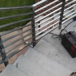 Horizontal railings with wall railing - Stair Parts