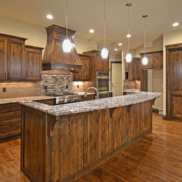 Quintessential Knotty Alder Kitchen