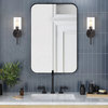 Juno 13" 1-Light Farmhouse Iron Cylinder LED Vanity, Oil Rubbed Bronze/Clear