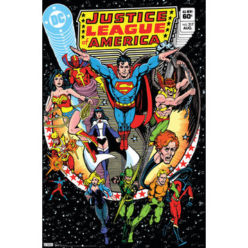 Justice League Cover Poster, Premium Unframed