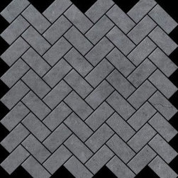 Bardiglio Gray Marble Herringbone Mosaic Tile Honed - Products