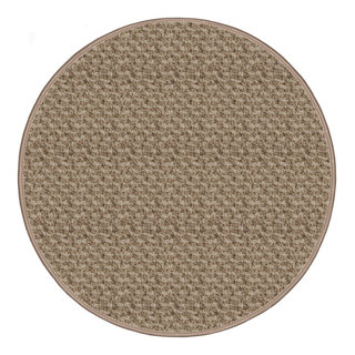 Nugget Indoor/Outdoor Carpet, Soft Textured Loop Rugs, Round 10 ...