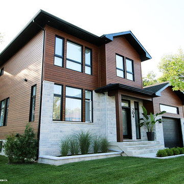 Genuine wood siding project - imagined by the firm Boréa Design