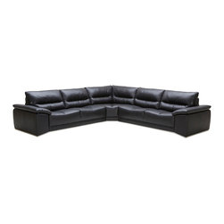 Romeo Leather Sectional - Sectional Sofas