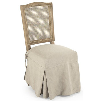 Benoit Side Chair, Natural Linen