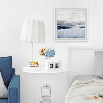 "Faded Horizon I" Framed Painting Print