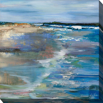 Beach Walk Canvas Art Print, 24"x24"