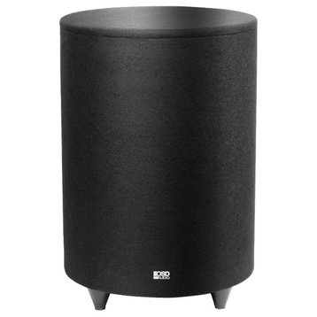 10" 400W Down-Firing Powered Cylinder Subwoofer, Nero-Tubebass