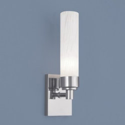 Norwell Lighting Alex Sconce With Splashed Opal Glass 8230 - Bath Products