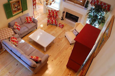 Inspiration for an eclectic living room remodel in Atlanta