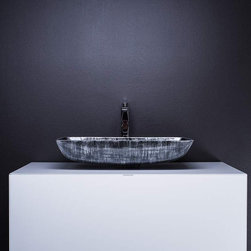 Modern bathroom sink and vanity combo | White and Silver Black - Bathroom Fixtures