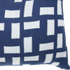 Attmore Blue Contemporary Geometric Decorative Pillow Cover, 16"x16"