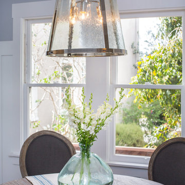 Hamptons-inspired casual/chic restoration of a grand Glenview Craftsman