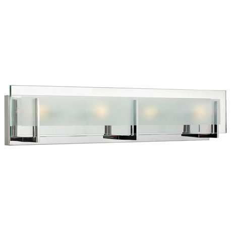 Hinkley Lighting 5654 Latitude 26"W 4 Light Bath Bar - Chrome