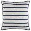 Glyph Accent Pillow, Navy and White