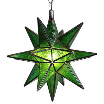 Moravian Green Star Lantern