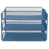 Safco Onyx 3 Tray Steel Metal Desk Organizer in Blue Finish