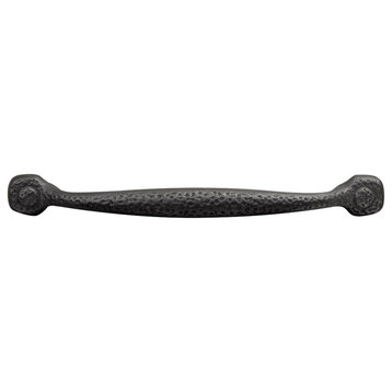 Refined Rustic Pull, 160mm Center to Center, Black Iron