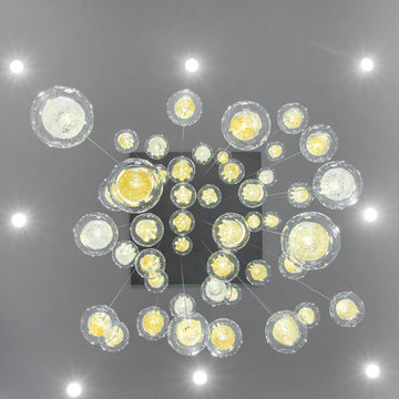 Kadur Blown Glass Chandelier - Entry